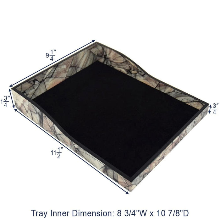 Wooden Marble Pattern Office Supplies Storage Desk Organizer-Nile Corp