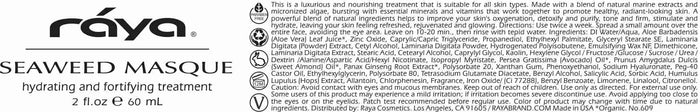 SEAWEED MASQUE (609) RAYA SPA - rayaspa