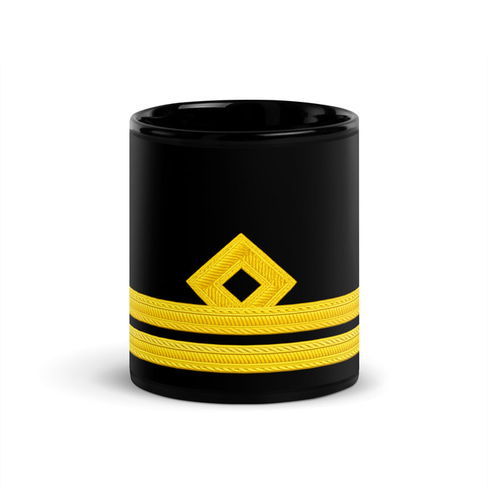 Second Officer ceramic cup with epaulette design and colored handle