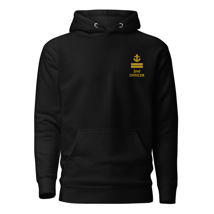 Second Officer uniform hoodie with embroidery - IamSEAWOLF shop