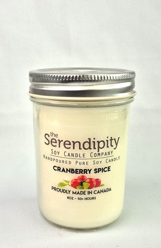 Serendipity Soy Wax Candle - Cranberry Spice