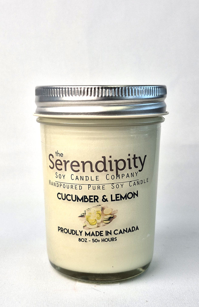 Serendipity Soy Wax Candle - Cucumber Lemon