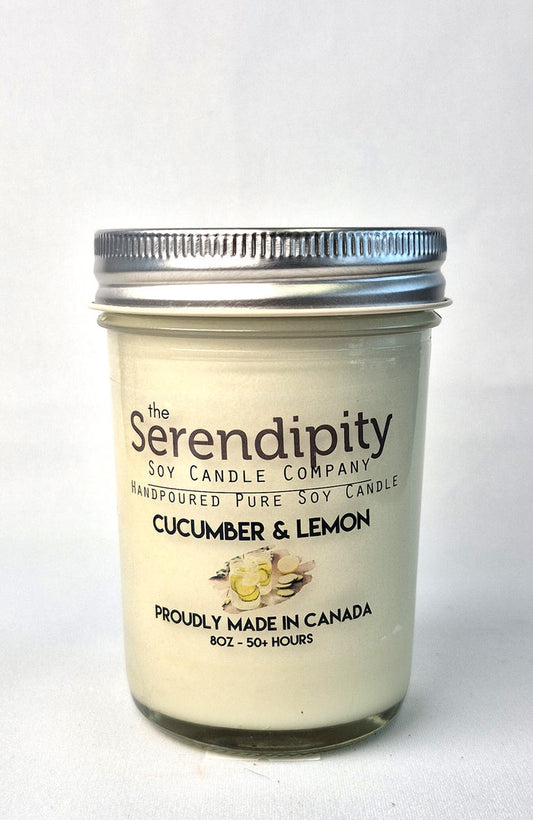 Serendipity Soy Wax Candle - Cucumber Lemon