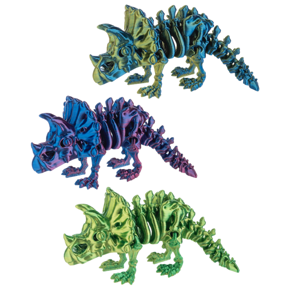 Shimmer Triceratops 5" - Green
