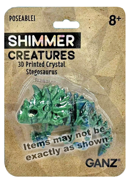 Shimmer Triceratops 5" - Green