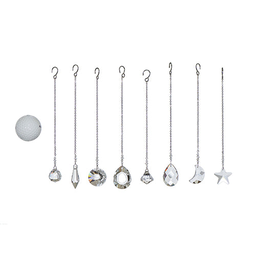 Small Faceted Sphere Crystal Suncatcher  – Clear