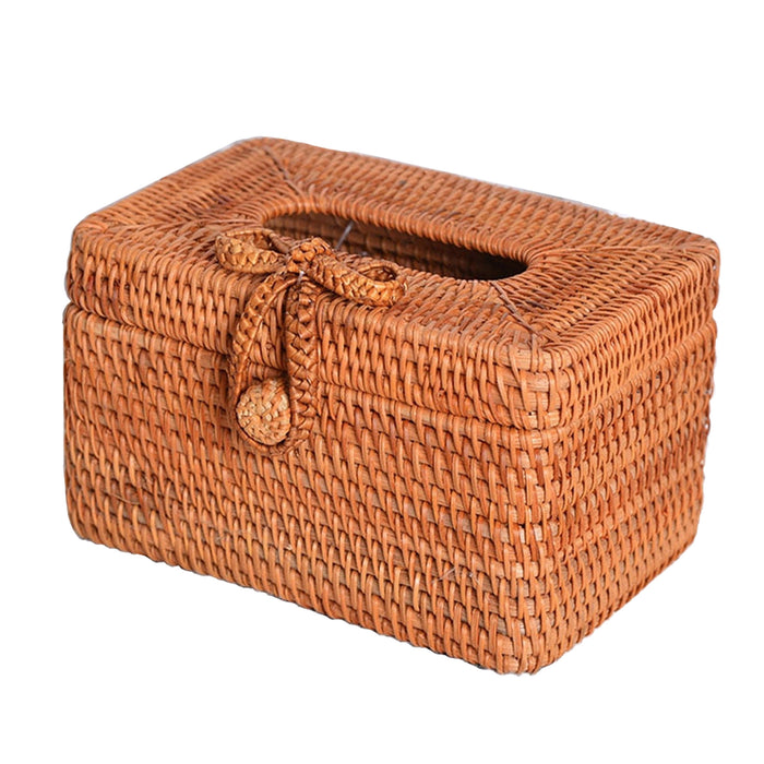 Small Knot Rattan Tissue Box Holder