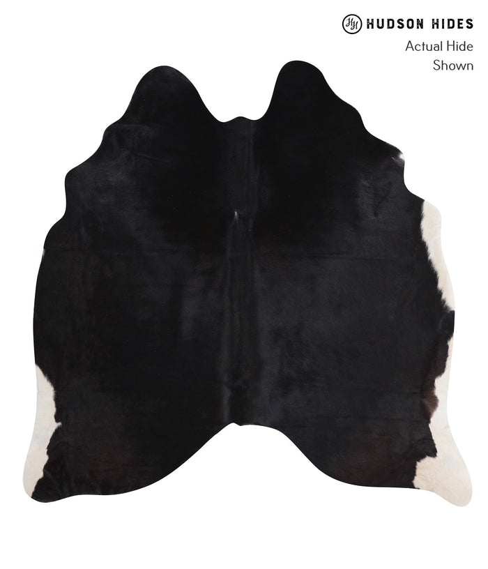Solid Black Cowhide Rug #A7198