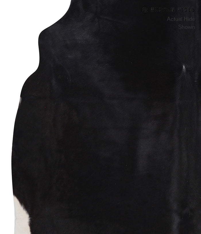 Solid Black Cowhide Rug #A7198