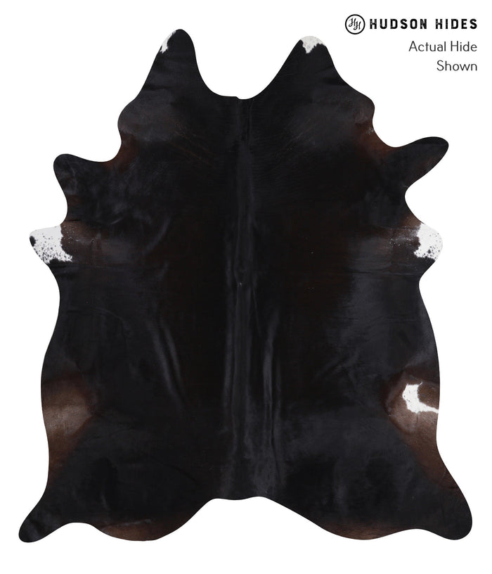 Solid Black Cowhide Rug #A7223