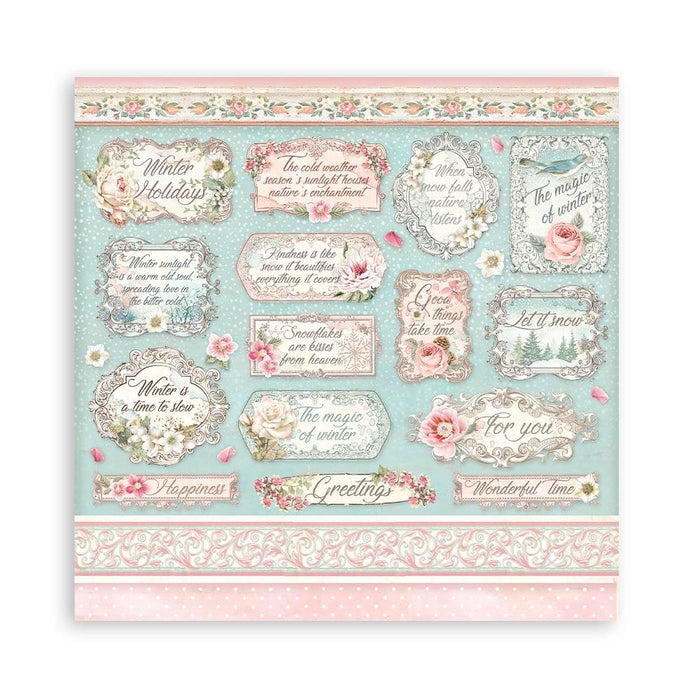 Stamperia Double-Sided Paper Pad 8"X8" 10/Pkg Sweet Winter