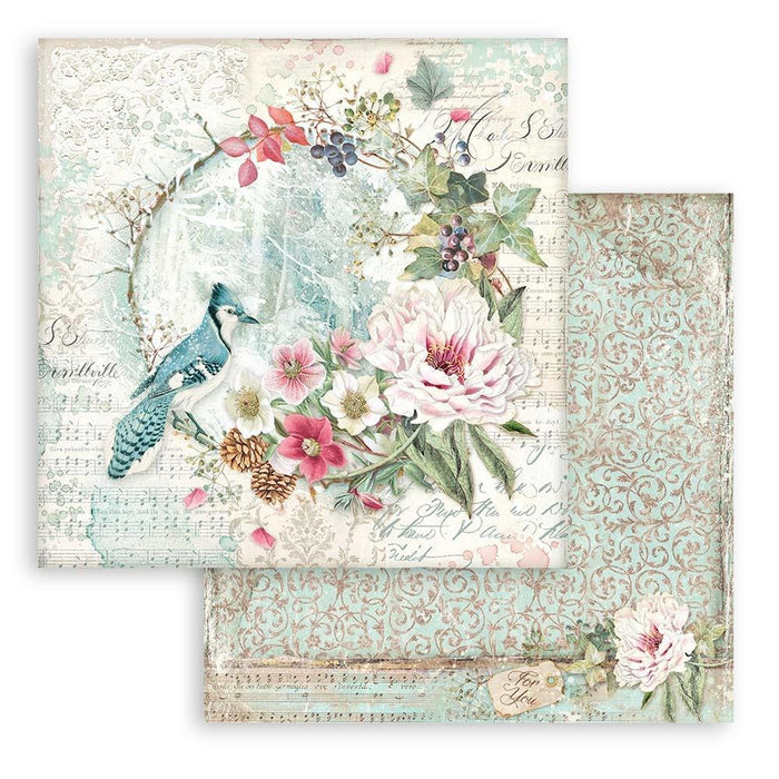 Stamperia Double-Sided Paper Pad 8"X8" 10/Pkg Sweet Winter