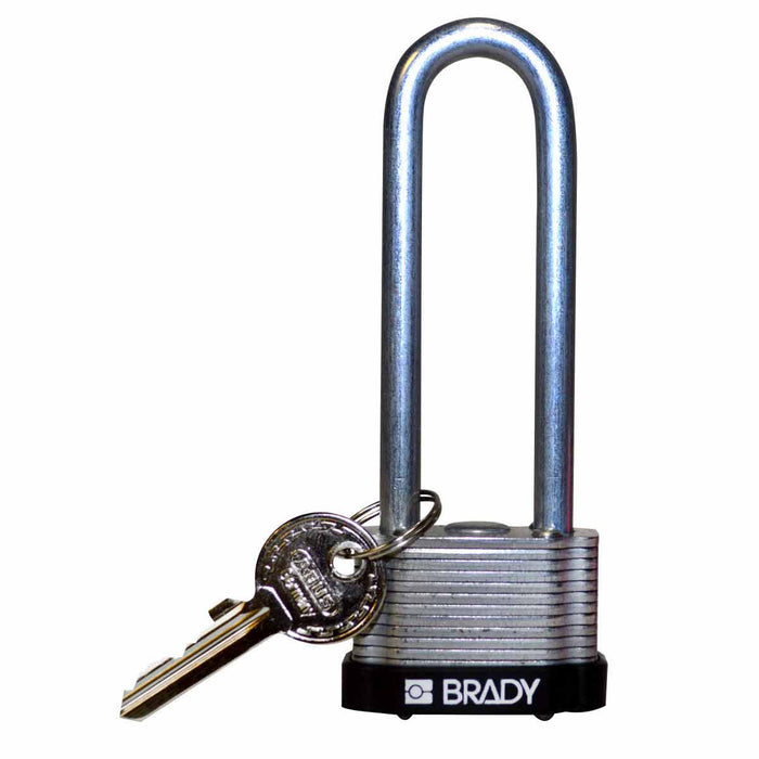 Steel Lockout Padlocks - Keyed Different, 1.5" Shackle Clearance, Durable for Manufacturing, Mining & Construction Security - Mann Supply Brady