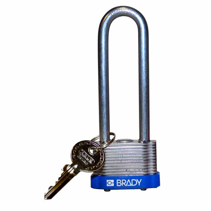 Steel Lockout Padlocks - Keyed Different, 1.5" Shackle Clearance, Durable for Manufacturing, Mining & Construction Security - Mann Supply Brady
