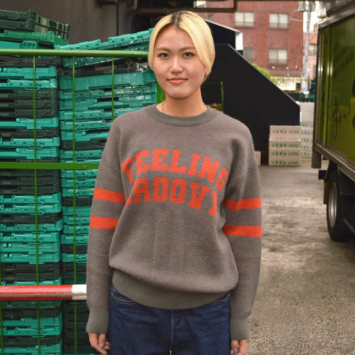 STUDIO D'ARTISAN "SDL-9016" Jacquard Logo Knit