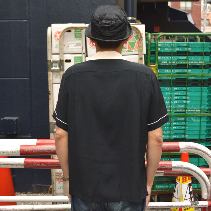 STYLE EYES "SE39456" RAYON BOWLING SHIRT "PIPING"