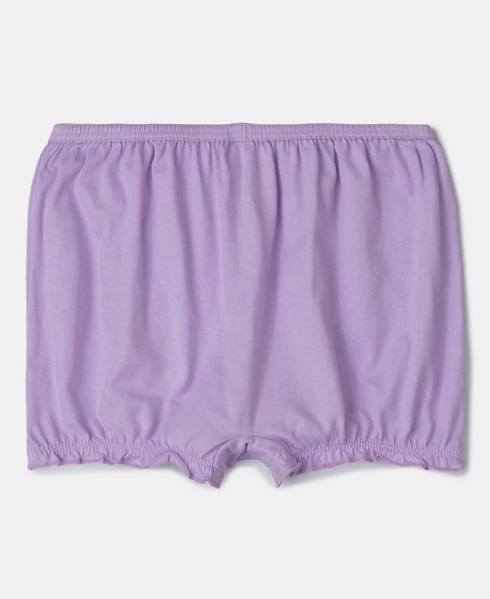 Super Combed Cotton Bloomers with Ultrasoft Waistband - Beetroot Pink & Lavendula (Pack of 2)