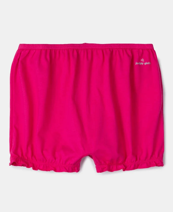 Super Combed Cotton Bloomers with Ultrasoft Waistband - Beetroot Pink & Lavendula (Pack of 2)