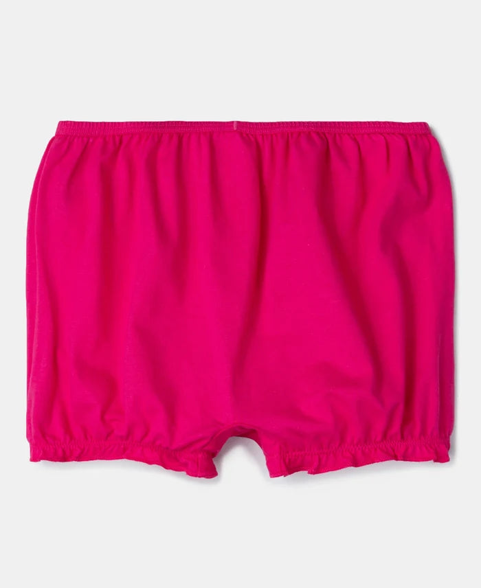 Super Combed Cotton Bloomers with Ultrasoft Waistband - Beetroot Pink & Lavendula (Pack of 2)