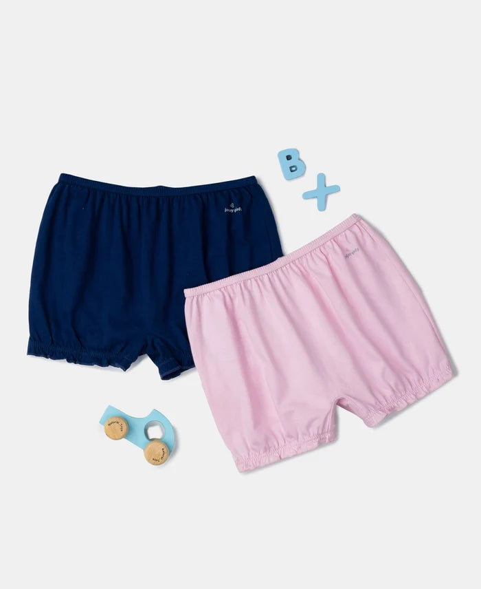 Super Combed Cotton Bloomers with Ultrasoft Waistband - Fairy Tale & Blue Depths (Pack of 2)