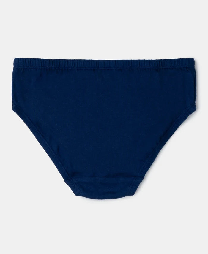 Super Combed Cotton Panty with Ultrasoft Waistband - Fairy Tale, Blue Depths & Beetroot Bink (Pack of 3)