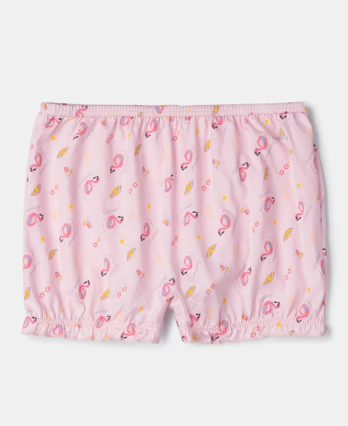 Super Combed Cotton Printed Bloomers with Ultrasoft Waistband - Fairy Tale & Lemon Meringue (Pack of 2)