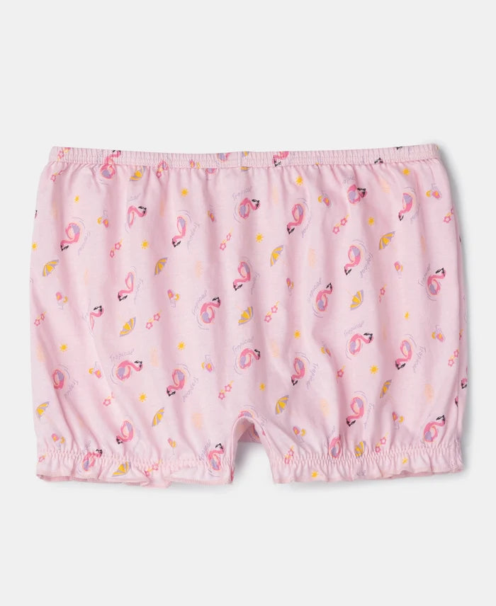 Super Combed Cotton Printed Bloomers with Ultrasoft Waistband - Fairy Tale & Lemon Meringue (Pack of 2)