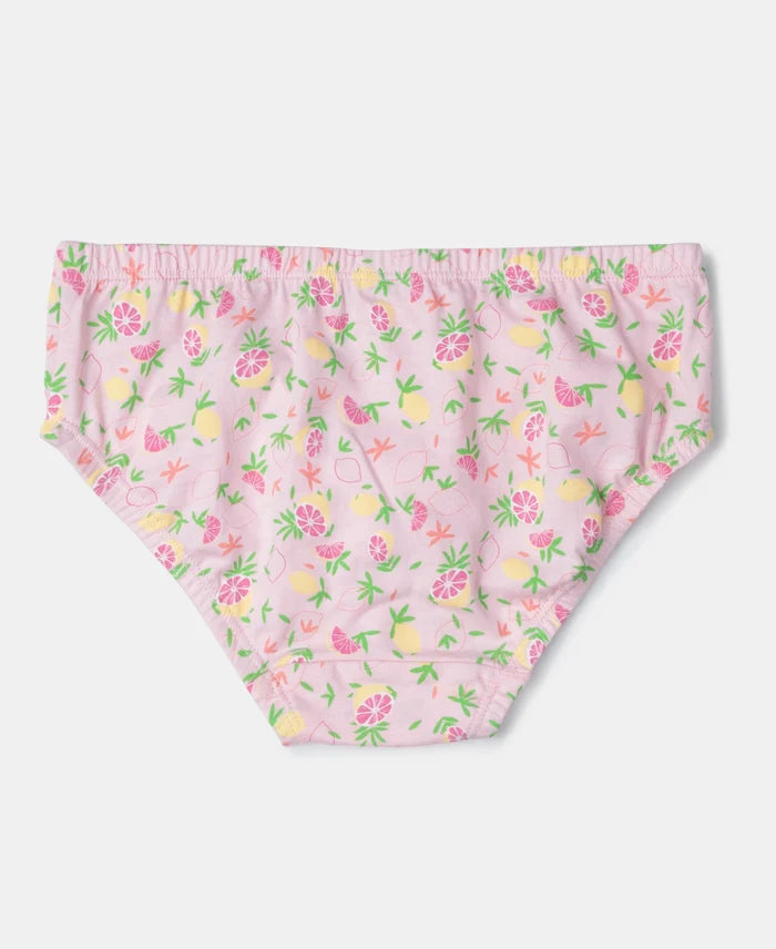 Super Combed Cotton Printed Panty with Ultrasoft Waistband - Fairy Tale, Salmon Rose & Blue Depths (Pack of 3)