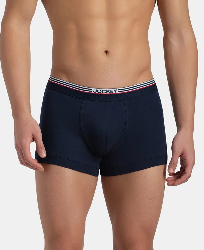 Super Combed Cotton Rib Trunk with Ultrasoft Waistband - New Navy