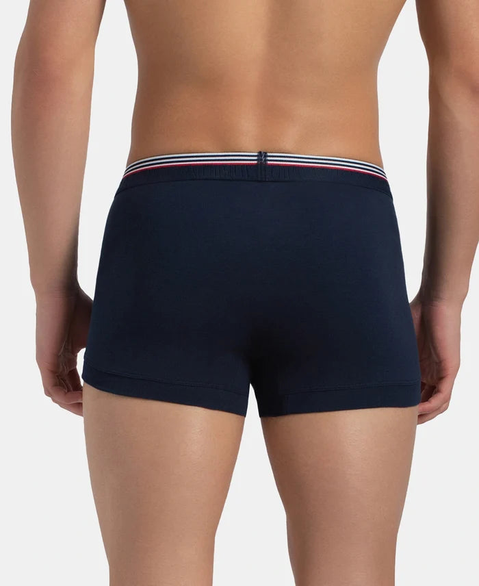 Super Combed Cotton Rib Trunk with Ultrasoft Waistband - New Navy