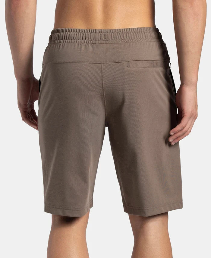 Super Combed Cotton Rich Shorts with StayFresh Treatment - Dark Khaki