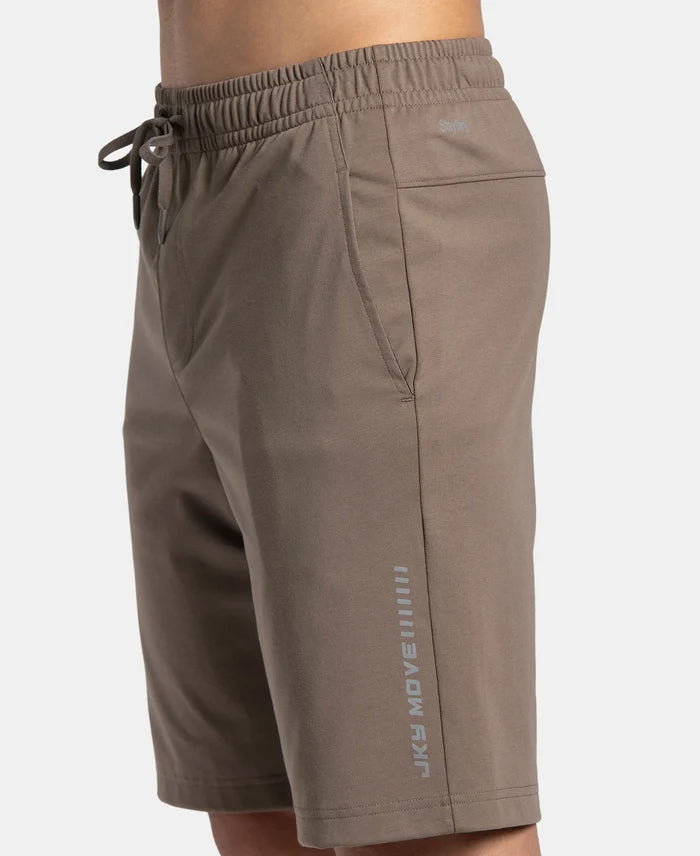 Super Combed Cotton Rich Shorts with StayFresh Treatment - Dark Khaki