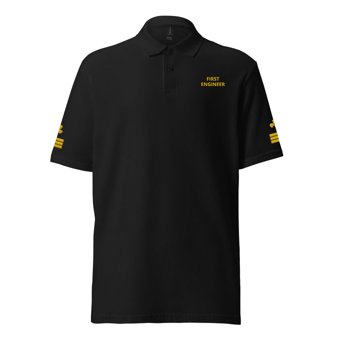 Super Yacht First Engineer polo shirt - IamSEAWOLF shop