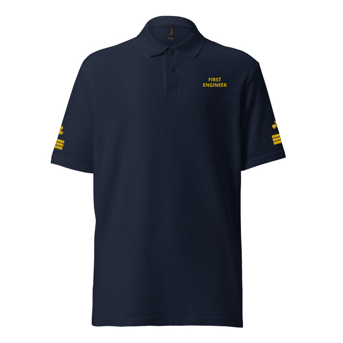 Super Yacht First Engineer polo shirt - IamSEAWOLF shop