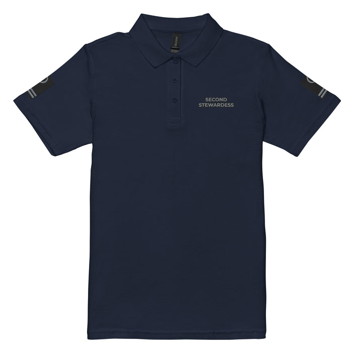 Super Yacht second stewardess polo shirt - IamSEAWOLF shop