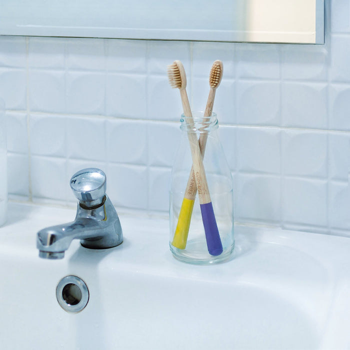 SuperBee Bamboo Toothbrush Mixed Colours - 5 Pack