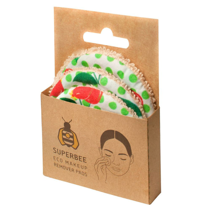SuperBee Reusable Makeup Remover Pads - Organic Cotton - 3 Pack