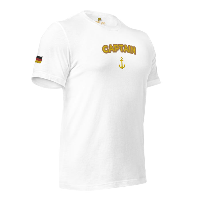 t-shirt with embroidery German flag - IamSEAWOLF shop
