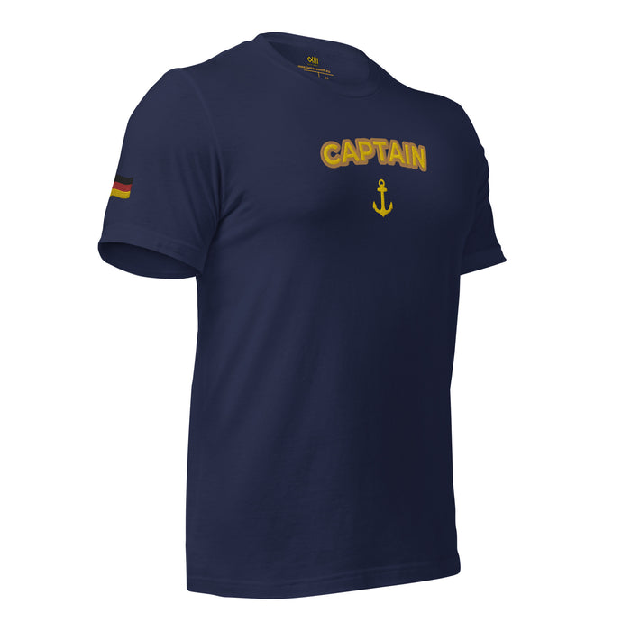 t-shirt with embroidery German flag - IamSEAWOLF shop