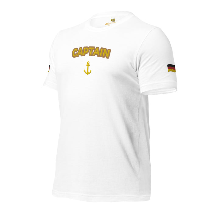 t-shirt with embroidery German flag - IamSEAWOLF shop