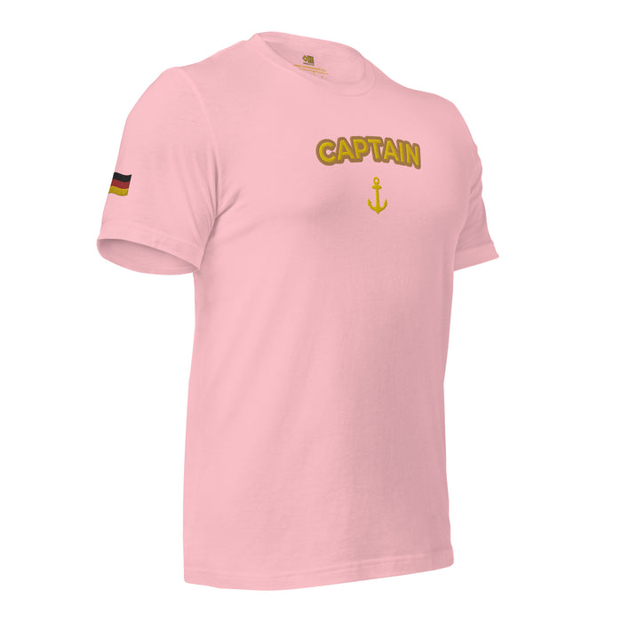 t-shirt with embroidery German flag - IamSEAWOLF shop