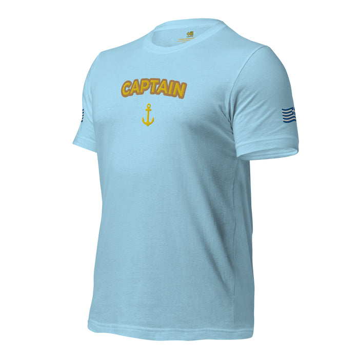 T-shirt with embroidery Greece flag - IamSEAWOLF shop