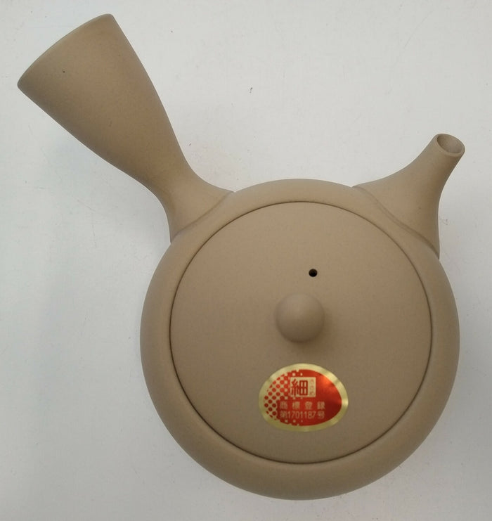 Takasuke Kiln (Y112) 高資陶苑: Tokoname Kyusu Tea Pot, Brown, Asamaru Ceramic Mesh Strainer 300 ml