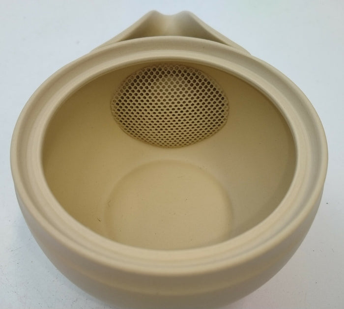 Takasuke Kiln (Y119) 高資陶苑: Tokoname Hohin Tea Pot, Sand Yellow, Ceramic Mesh Strainer 160 ml