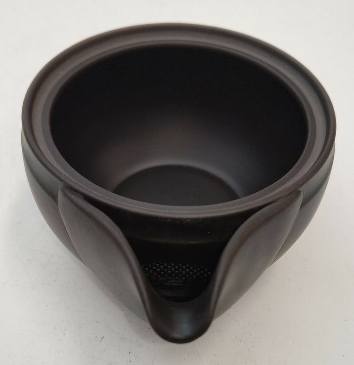 Takasuke Kiln (Y122) 高資陶苑: Tokoname Hohin Tea Pot, Black, Ceramic Mesh Strainer 160 ml