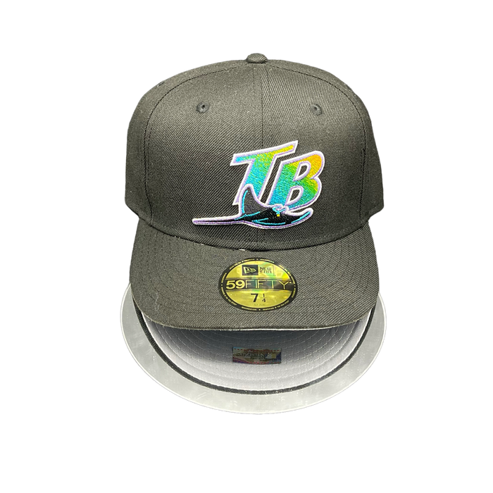 Tampa Bay Rays All Black Grey UV No Patch