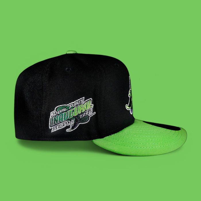 Tampa Bay Rays Black and Lime Green 98 Inaugural