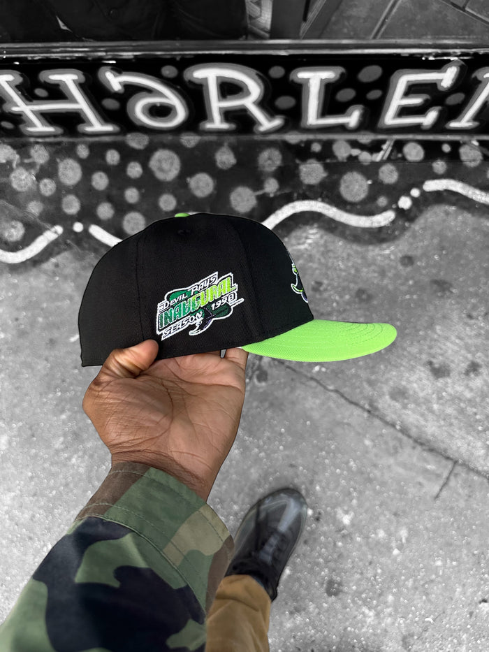 Tampa Bay Rays Black and Lime Green 98 Inaugural