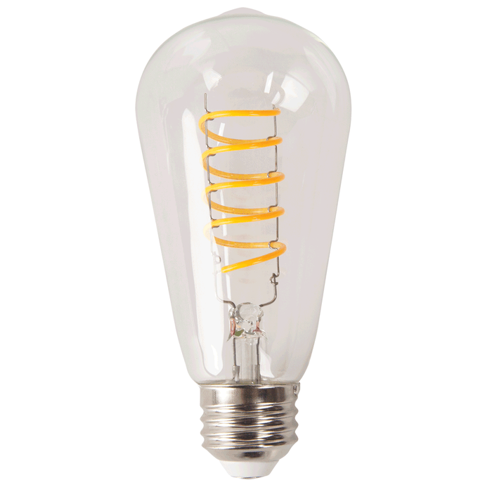 LED ST19 TCP FST19D2518VC Antique White LED ST19 Vintage Bulb 1800K TCP
