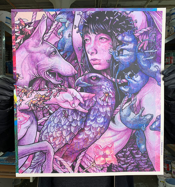 Test Print: John Baizley / Purple Quadrant 4
